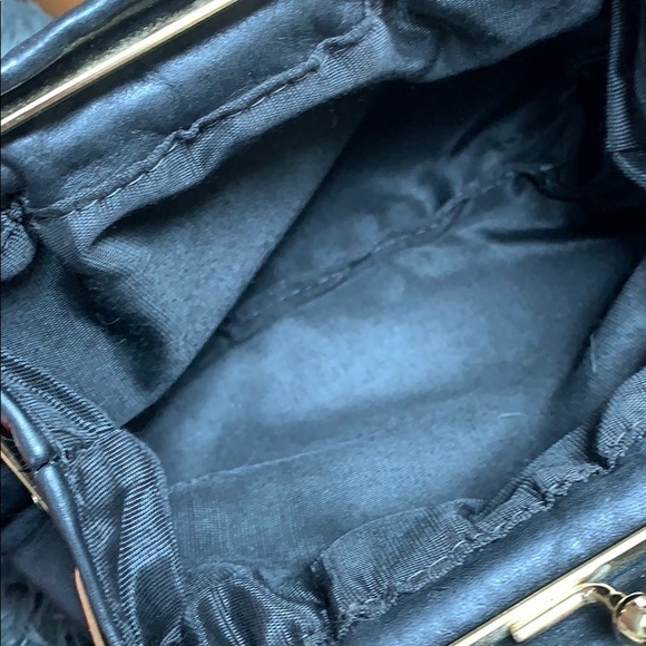 Vintage FS Black Leather Convertible Clutch Bag - Picture 8 of 13